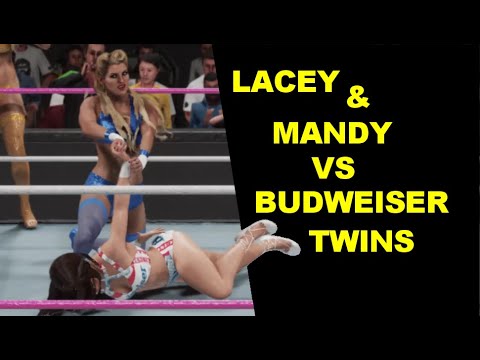 WWE 2K19 Lacey Evans & Mandy Rose vs The Budweiser Twins - Elimination Tag
