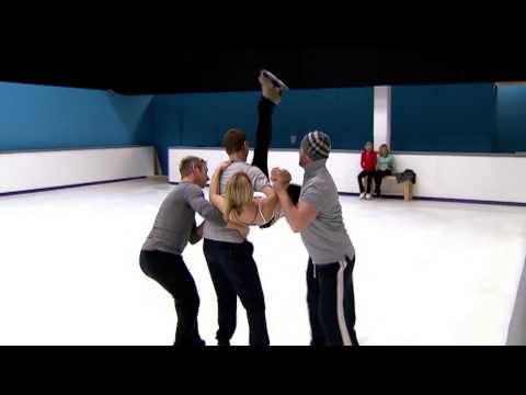 Jenna And Luke Practice The Roll Up Lift - Dancing On Ice