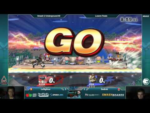 SUU2 - LoNg0uw (ROB) Vs. Sodrek (Fox) - Losers Finals - Smash 4