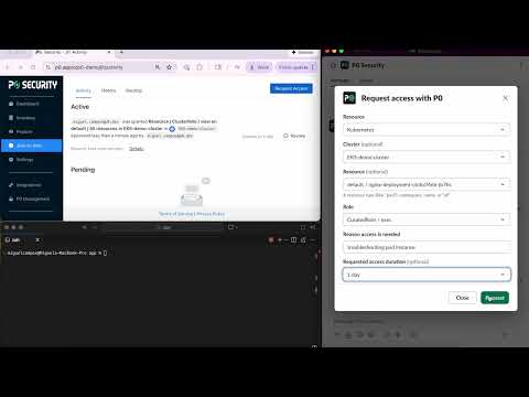 Fine-grained and short-lived access to Kubernetes Clusters