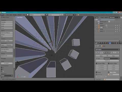 blender tutorial. rotate a duplicate around a central point using the array modifier