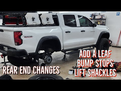 2023 Colorado Rear End Changes Add a Leaf Off Road Bump Stops CCE Shackle and Isolators