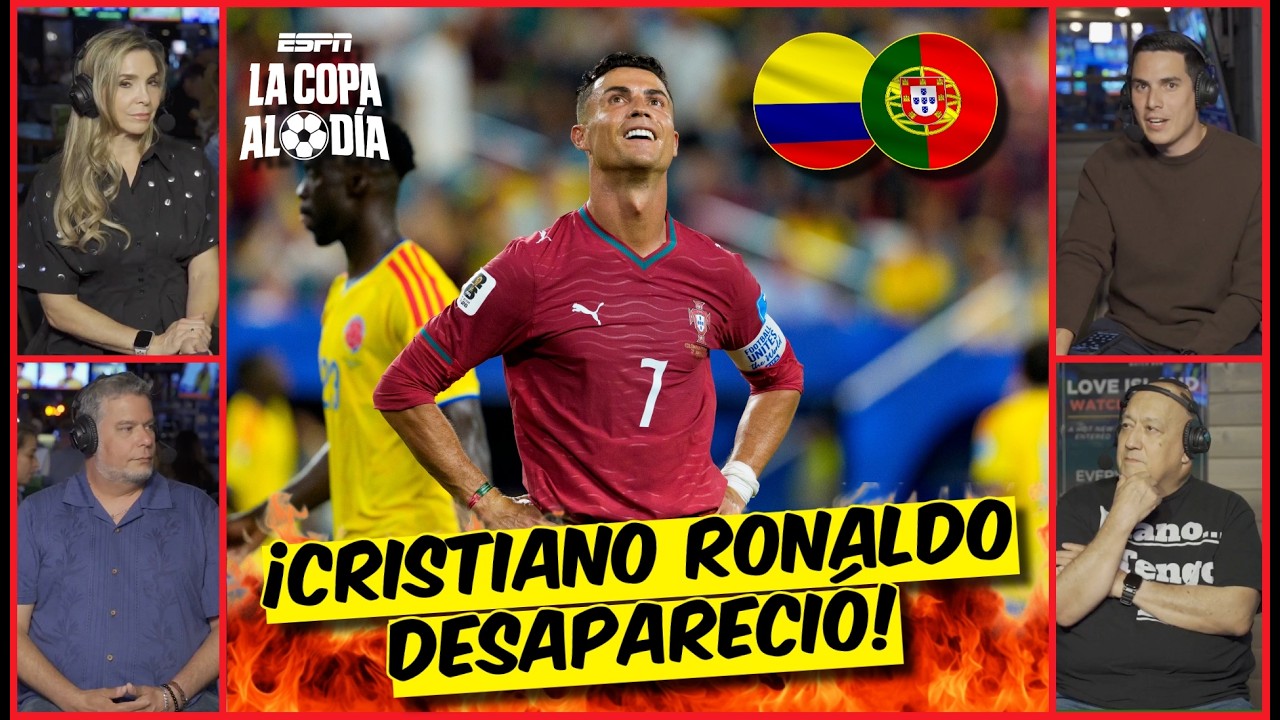 COLOMBIA BORRÓ A CRISTIANO RONALDO en el empate ante PORTUGAL antes de los 16vos | La Copa Al Día