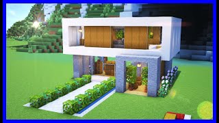 【Minecraft​】　How to Build　Survival　easy Modern　house【建築紹介・チュートリアル】サバイバルマイクラバニラゆっくり実況 1.19　ソラクラ