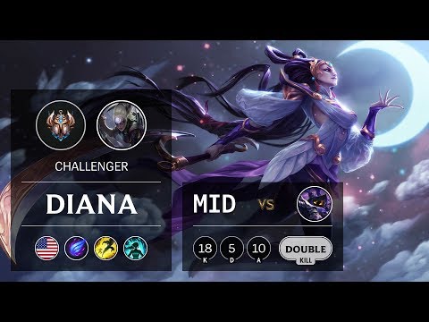 Diana Mid vs Veigar - NA Challenger Patch 9.8