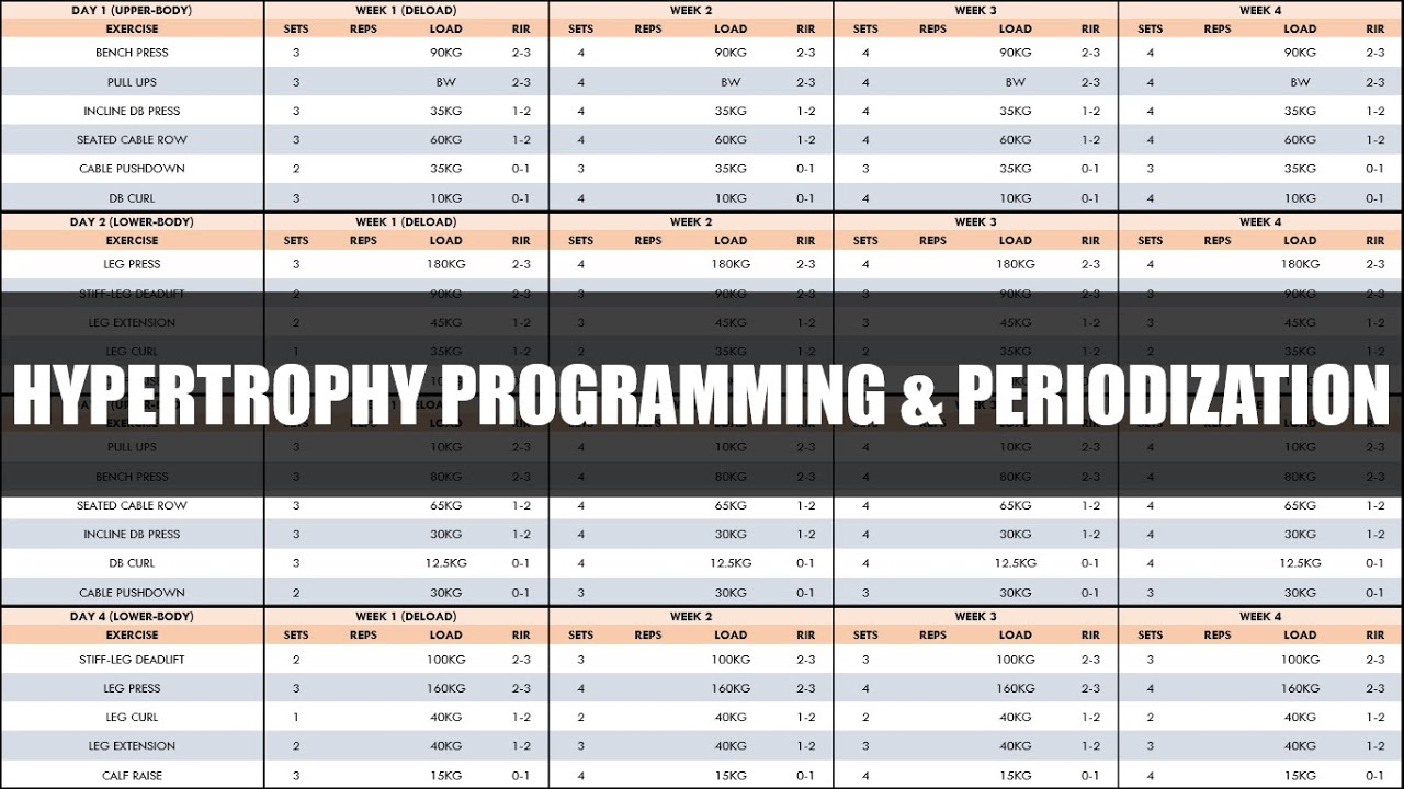 Complete Hypertrophy Programming & Periodization | How to Create a Hypertrophy Training Program