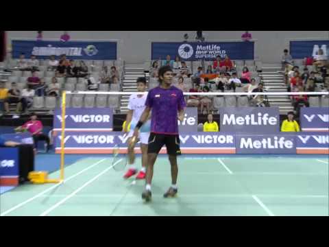 Victor Korea Open 2015 | Badminton SF M5-MS | Chou Tien Chen vs Ajay Jayaram