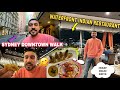 SYDNEY DOWNTOWN WALKING TOUR | WATERFRONT INDIAN RESTRAUNT😍BEST INDIAN FOOD IN SYDNEY