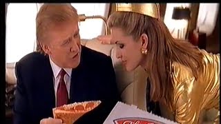 Trump ivana pizza commercial husband lago mar sensual asks jazz plays doing wife background Donald Trump Made Ads For Pizza Hut