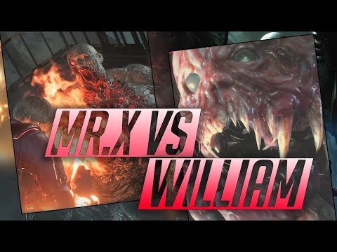 Mr X Resident Evil 2 Remake Tyrant vs G - (RE2 Mr X Vs William Birkin)