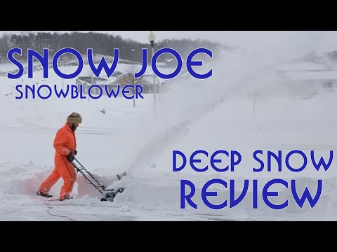 Snow Joe 18" electric snowblower review (model SJ623E) - Can it handle deep snow?