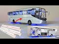 This Man Made A Bus From PVC Detailed With LED Lights
