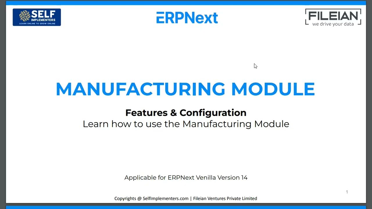 12. How to Set Up, Configure or Implement ERPNext with Manufacturing | Implement at a Low Cost Only