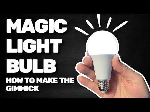 Magic Light Bulb 💡HOW TO MAKE THE GIMMICK #magic #tricks #tutorial
