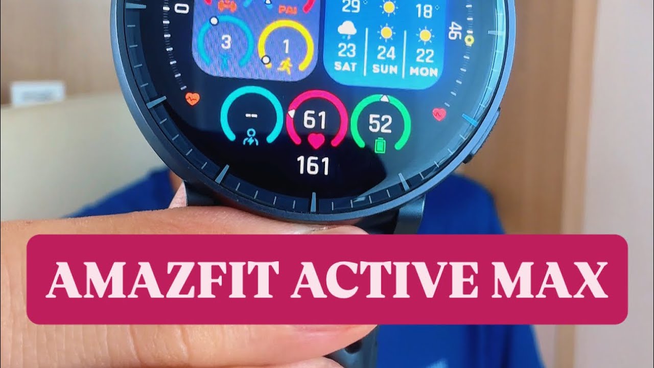 Miniatura da avaliação em vídeo de Relógio Inteligente Amazfit Active Max AMOLED 1,75 polegadas GPS