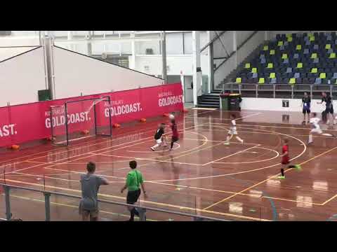 Gol de carretilha. 25-1-20. Gold Coast international futsal tournament 2020