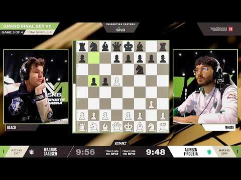 Alireza Firouzja vs Magnus Carlsen | EWC-25 Grand Final – Set 2 Game 3
