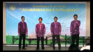 BBSI Seminary Day 2011-  BBC Men Quartet  Because He Lives