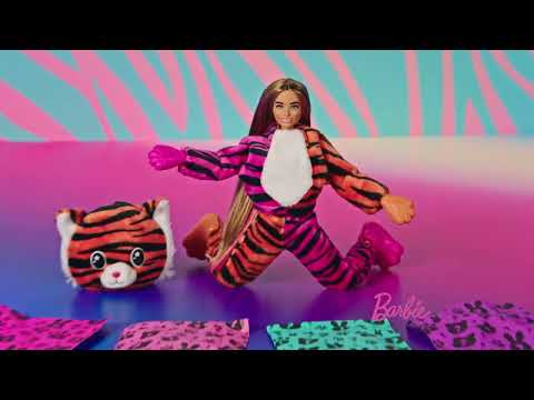 BARBIE „Cutie Reveal“ rinkinys, džiunglių serija - drambliukė video