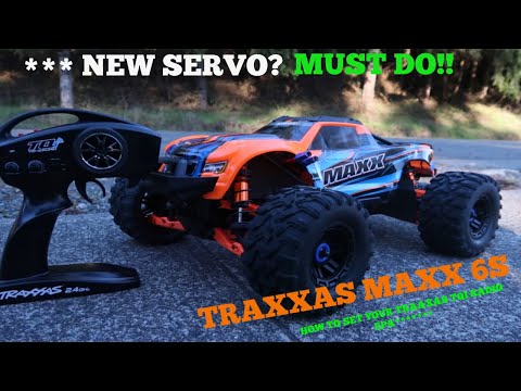 **MUST DO/ TX EPA Adjustment** NEW Servo -- Traxxas MAXX TQi how to set your End Point  Adjustment.