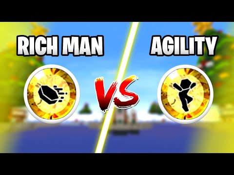 Rich Man S VS Agility S Rune in Bedwars | Blockman Go Bedwars