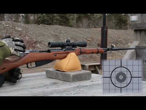 BadAce No Drill Scope Mount for Mosin Nagant M9130, M38, M44 and T53, and accuracy video @ 100 yards