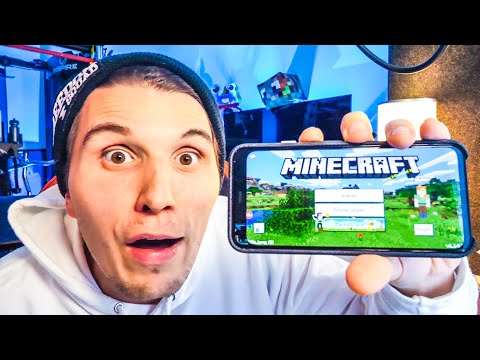 Paluten - Paluten plays MINECRAFT on mobile for the first time & saves Edgar...