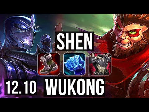 SHEN vs WUKONG (TOP) | 3/0/11, 500+ games | NA Grandmaster | 12.10