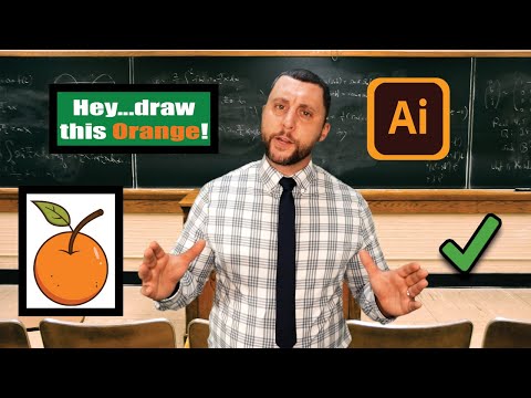 HEY!  Draw this Orange!   -   Adobe Illustrator 2024 Beginner Tutorial