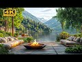 peaceful lakeside retreat 🌿 4k birdsong soothing nature sounds for focus u0026 relaxation