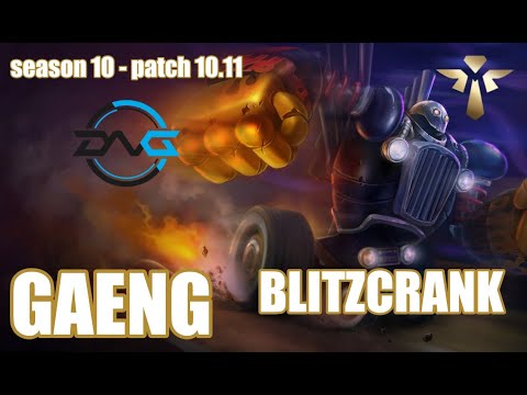 【韓国サーバー/M1】DFM GAENG ブリッツクランク(Blitzcrank) VS ユーミ(Yuumi) SUP - Patch10.11 KR Ranked【LoL】