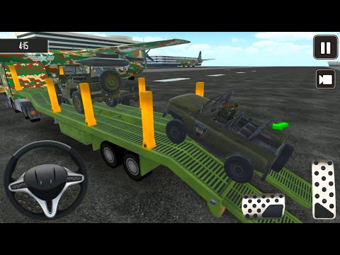 Army Vehicle Cargo Transport Simulator 3D 🚙⭐ Crazy Video || Gameplay 02 || Flash Games Zone