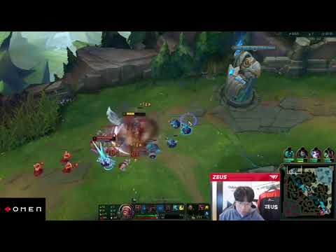 Zeus being singled out by Gwen - League of LEgends Clips