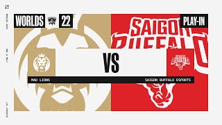 Worlds 2022 - Playin - Knockout Stage - D1 - MAD vs SGB