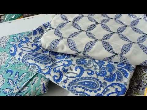 Beautiful Hand Block Printed Cotton Fabric