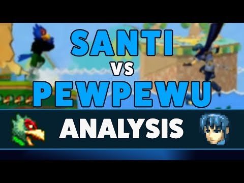 Falco (Santi) Vs. Marth (PewPewU) - Analysis (High Level)