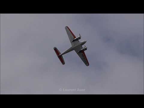 La Ferte Alais Airshow - Lockheed 12A Electra Junior & Beech D18