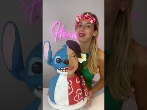 Lilo and Stitch cake Part 2 🍰 #cake #movie #stitch #disney #shorts
