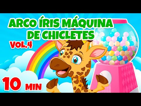 Arco Iris Máquina de Chicletes Vol. 4 - Giramille 10 min | Desenho Animado Musical