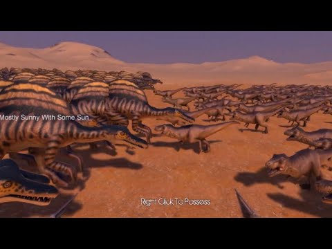 1000 T-REX VS 650 SPINOSAURUSS - Ultimate epic battle simulator