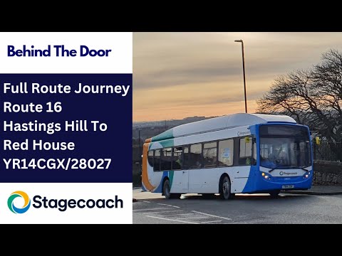 Behind The Door: Route 16 | YR14CGK/28027 - Stagecoach North East: Scania K270UB/ADL Enviro 300NG