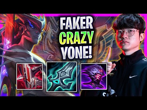 FAKER CRAZY GAME WITH YONE! - T1 Faker Plays Yone Mid vs Azir! | Season 2024