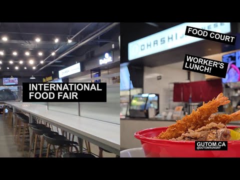 FOOD COURT! INTERNATIONAL FOOD FAIR DOWNTOWN VANCOUVER #FOOD #STREETFOOD #JAPANESEFOOD