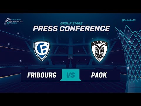 Fribourg Olympic v PAOK - Press Conference - Basketball Champions League 2018-19