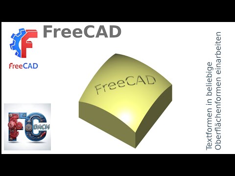 FreeCAD 1.0 - Textform (ShapeString) for attaching text to any surface