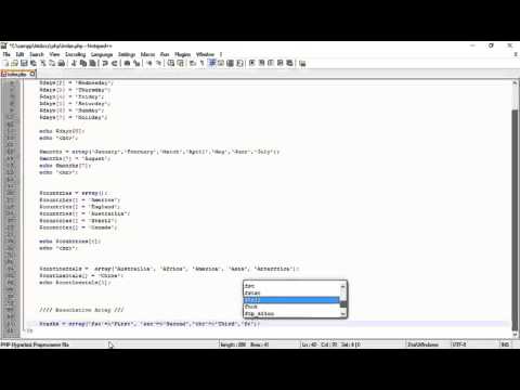 PHP With Bootstrap3 Tutorial | Associative Array on PHP part 34