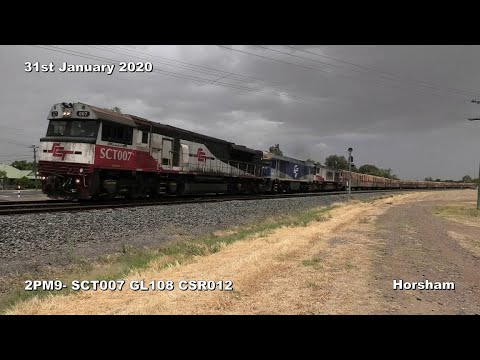 2PM9 - SCT007 GL108 CSR012 arriving into Horsham for a crew change and departing Horsham