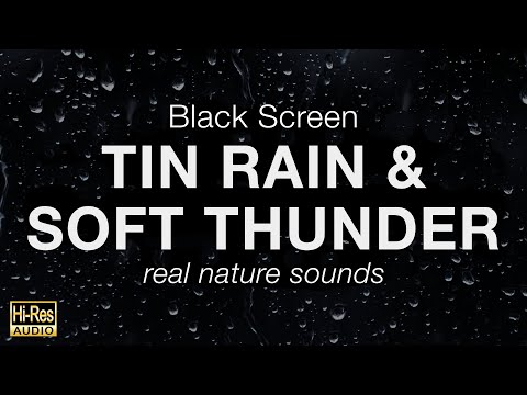 Binaural Thunder & Rain Sounds for Perfect Sleep (Hi-Res Audio, Black Screen)