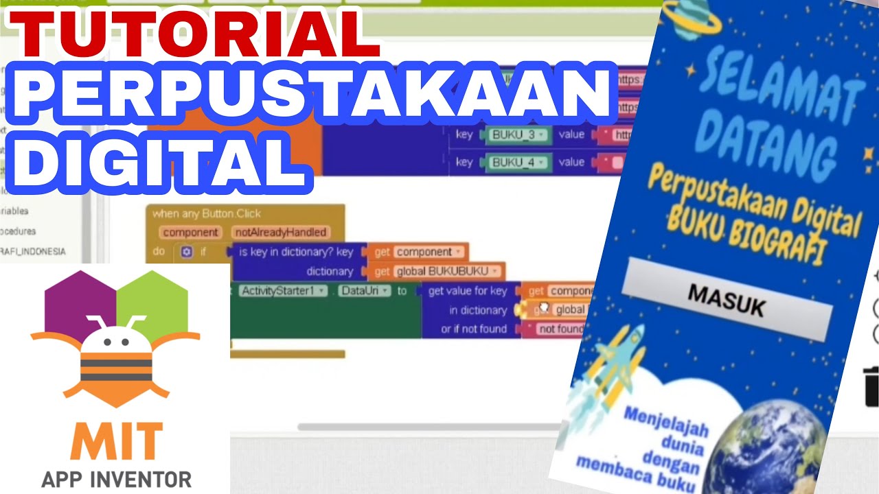 TUTORIAL LENGKAP MEMBUAT PERPUSTAKAAN DIGITAL DENGAN MIT APP INVENTOR
