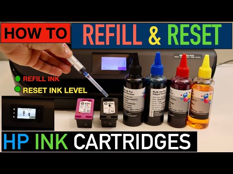 HP 63 Ink Cartridge Refill & Reset the ink Level.